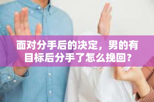 面对分手后的决定，男的有目标后分手了怎么挽回？