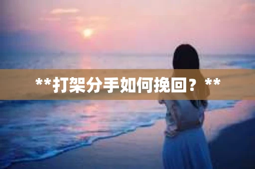 **打架分手如何挽回？**