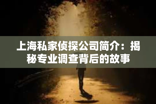 上海私家侦探公司简介：揭秘专业调查背后的故事