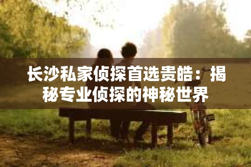 长沙私家侦探首选贵皓：揭秘专业侦探的神秘世界