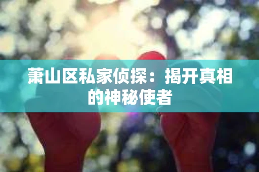 萧山区私家侦探：揭开真相的神秘使者