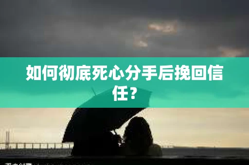 如何彻底死心分手后挽回信任？